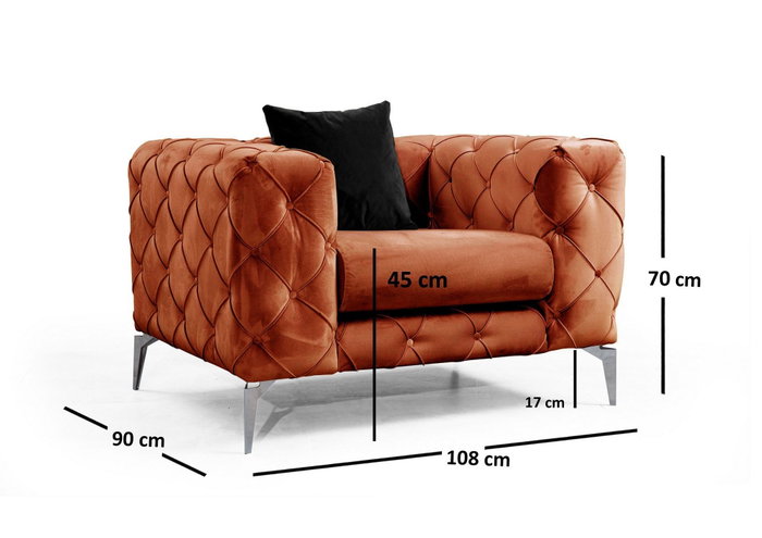 Atelier Del Sofa Como - Silla Alada Naranja